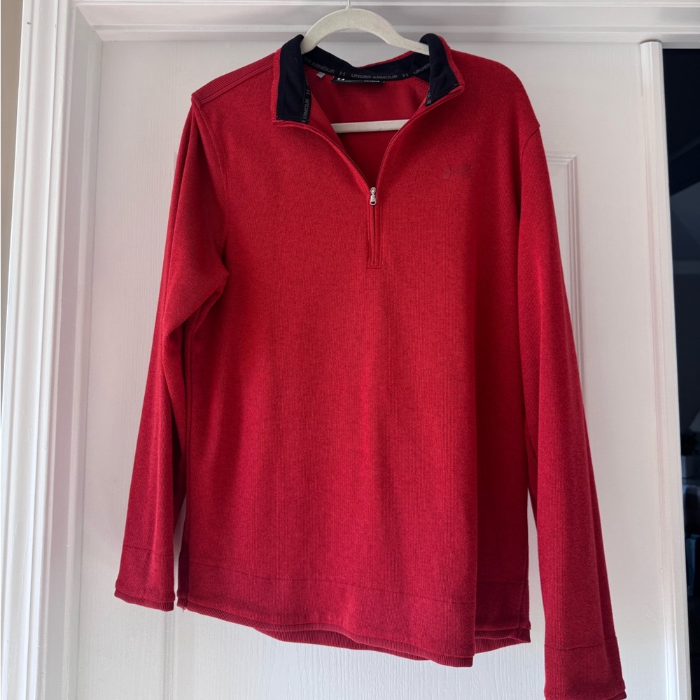 Under Armour men’s red quarter zip